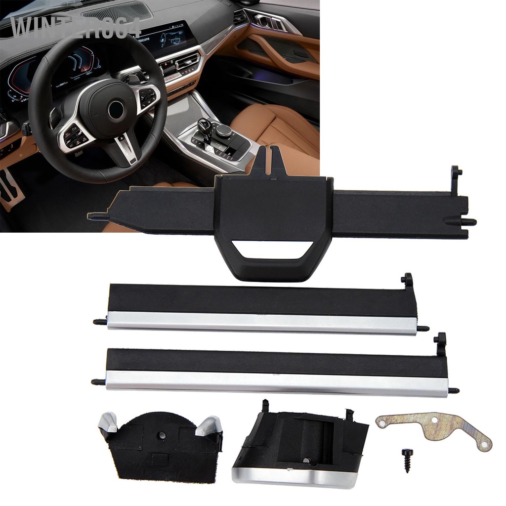 Winter064 Lỗ Thông Khí Kẹp Tab Trung Tâm Điều Khiển Trái Ổ Cắm Viền Chrome Cho Bộ 3 G20 G21 4 g22 G23 G26