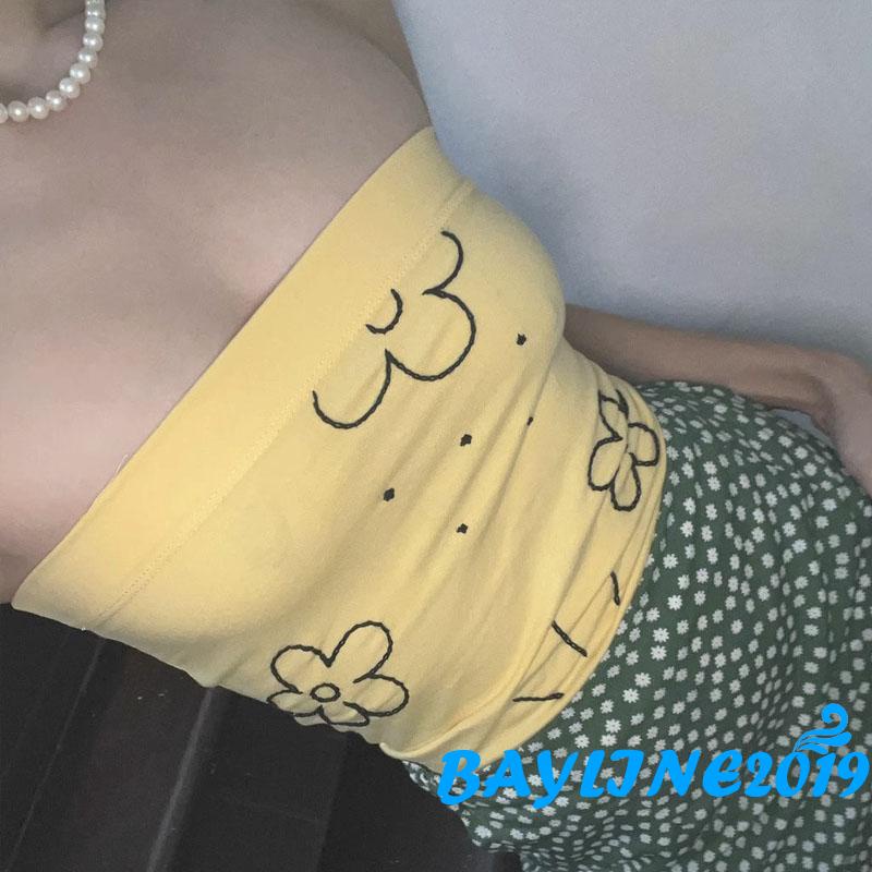 Áo Lửng Hai Dây In Hoa Thời Trang Mùa Hè Cho Nữ