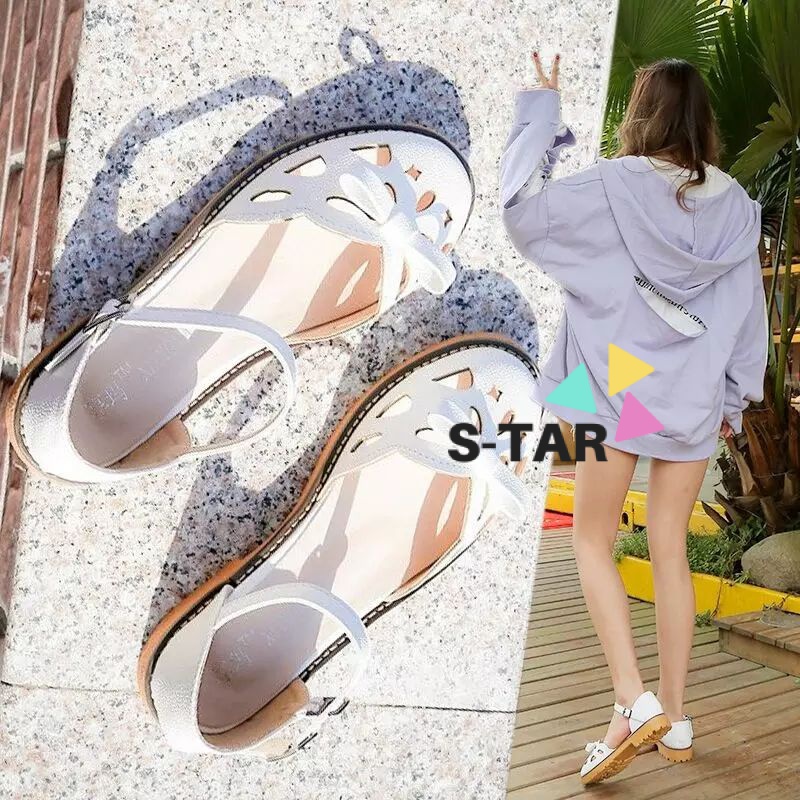 Sandal Đế Bằng Phong Cách Hàn Quốc Mới 2023 Dễ Phối Đồ Cho Nữ