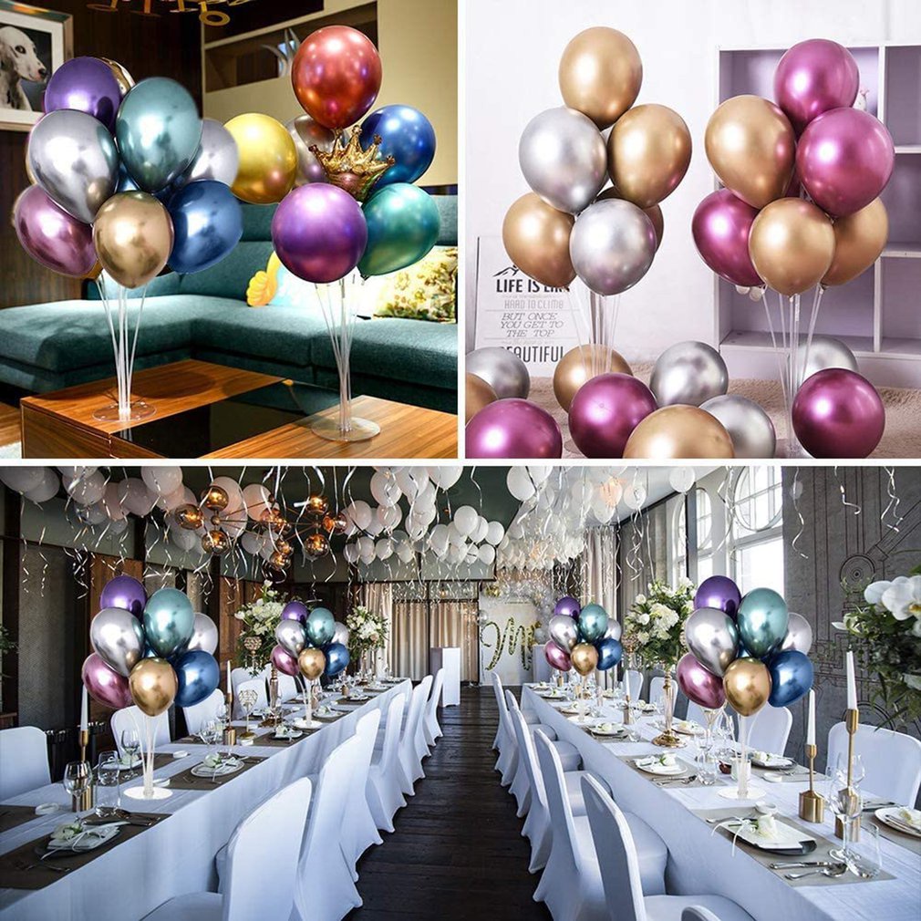 4Pcs Balloon Table Float Stand Birthday Wedding Decoration Accessories Stick Holder [Q/14]