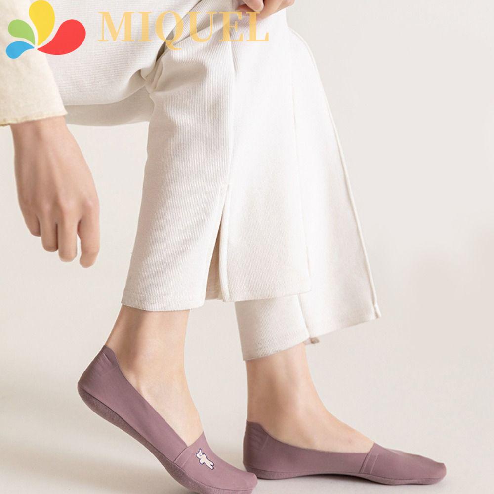 Vớ Cotton Gel Silica Mỏng Miệng Nông Kiểu Hàn Quốc Cho Nữ