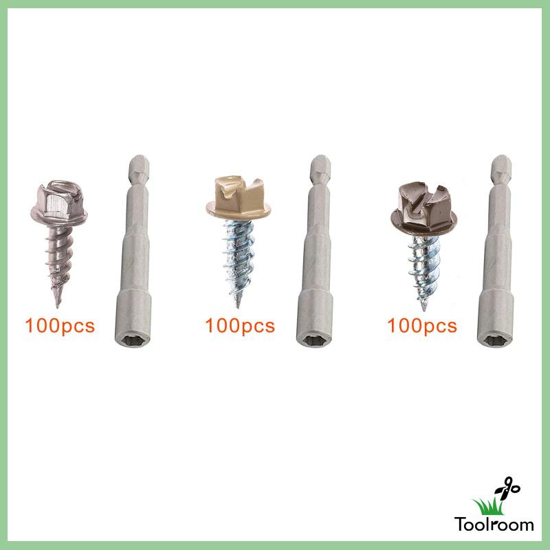 Bộ 100 Ốc Vít Kim Loại Dùng Làm Tấm Gỗ Chuyên Dụng