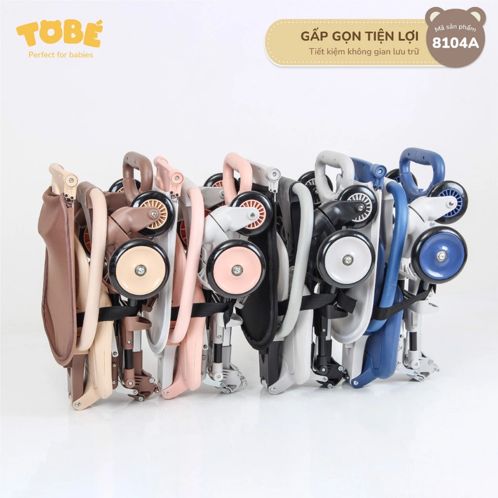 Xe đẩy Olwen Plus Tobé - có đệm và mái che