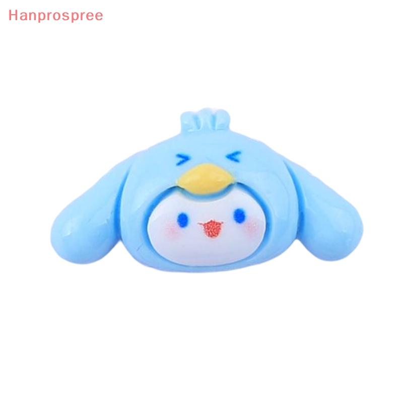 Set 10 Phụ Kiện Kẹp Tóc / Điện Thoại Hình Chú Chó Trắng Lấp Lánh DIY