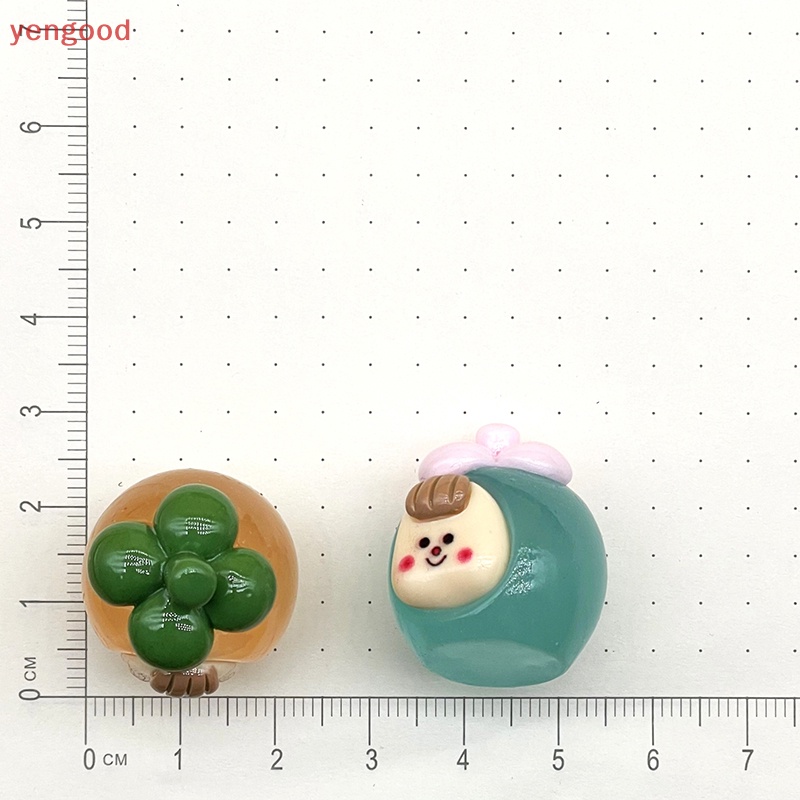 Bộ 2 Đồ trang trí Trái Xoài Hoạt Hình Mini Phát Sáng Dùng Trang Trí Tiểu Cảnh