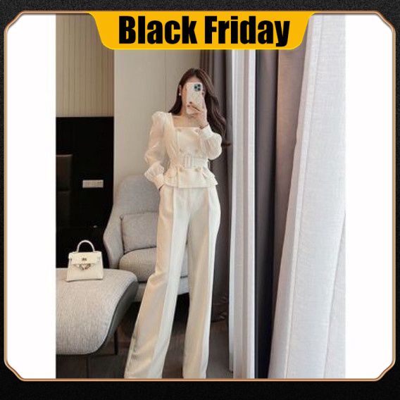 Miss Dong Bộ Đồ Một Mảnh Cao Cấp Ống Rộng Nhẹ Nhàng Tùy Chỉnh Cao Cấp Cho Nữ Giới