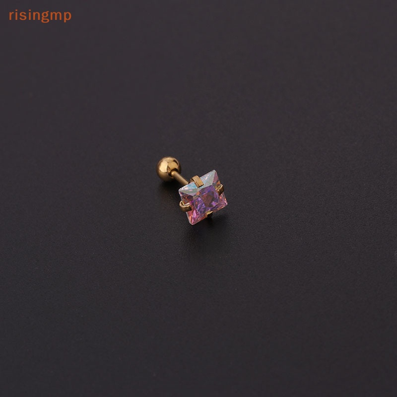 1 Đôi Khuyên Tai Xoắn Ốc Đính Đá Zircon Nhiều Màu Cho Nữ