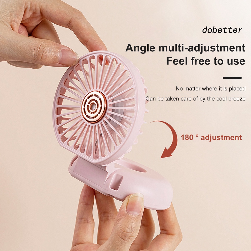 1 Bộ Quạt USB Gấp 180 Độ Gió Mạnh 3 Bánh Răng Có Thể Sạc Lại 3 Trong 1