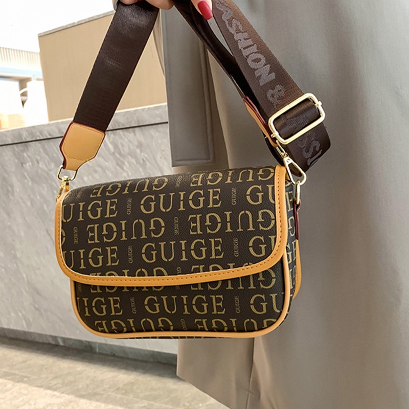 Ielgy Túi Đeo Chéo Vuông Nhỏ Nhắn Có Thể Điều Chỉnh Độ Cao Có Dây Đeo Bản Rộng Thời Trang retro Cho Nữ