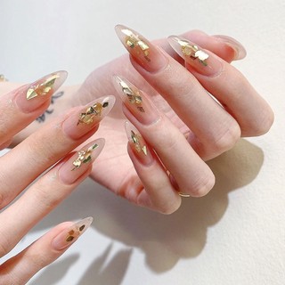 Sticker Dán Móng Nghệ Thuật Màu Vàng / Bạc
