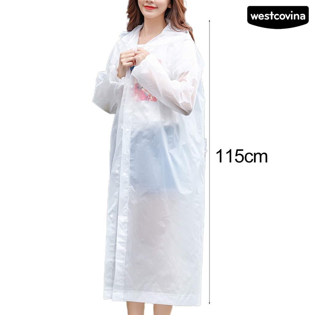 [COD]☁Áo Mưa Dáng Dài Có Mũ Trùm Tiện Lợi Dành Cho Nam Nữ