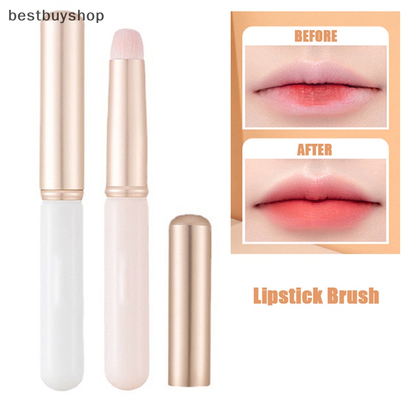 Cọ Tô Son Môi Đầu Tròn Mini Có Nắp Đậy YHN