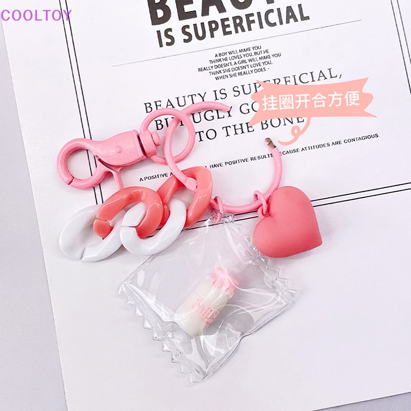 Móc Khóa Hình Trái Tim Màu Sắc Dễ Thương Cho Cặp Đôi