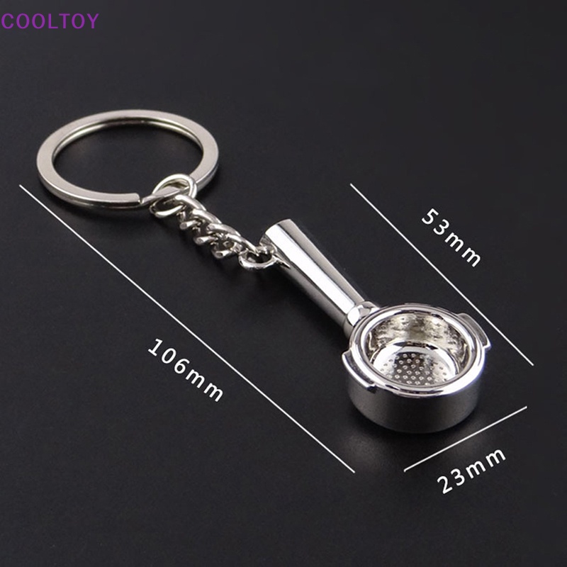 Cooltoy Móc Khóa Hợp Kim Hình Tách Cà Phê portafilter Thời Trang