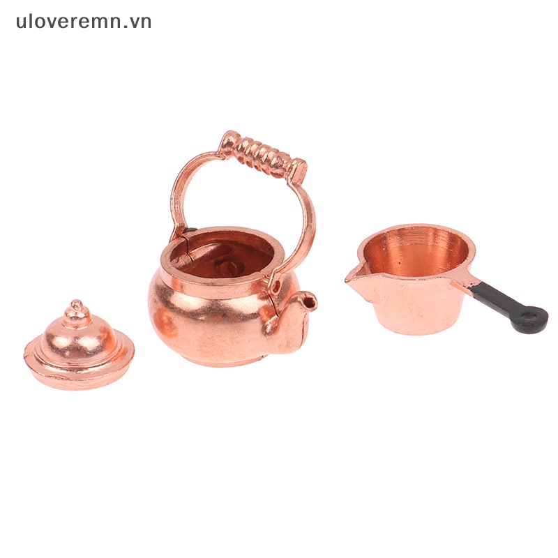 Mô Hình Nồi Chảo Chiên Tỉ Lệ 1: 12 Dùng Để Trang Trí Nhà Búp Bê