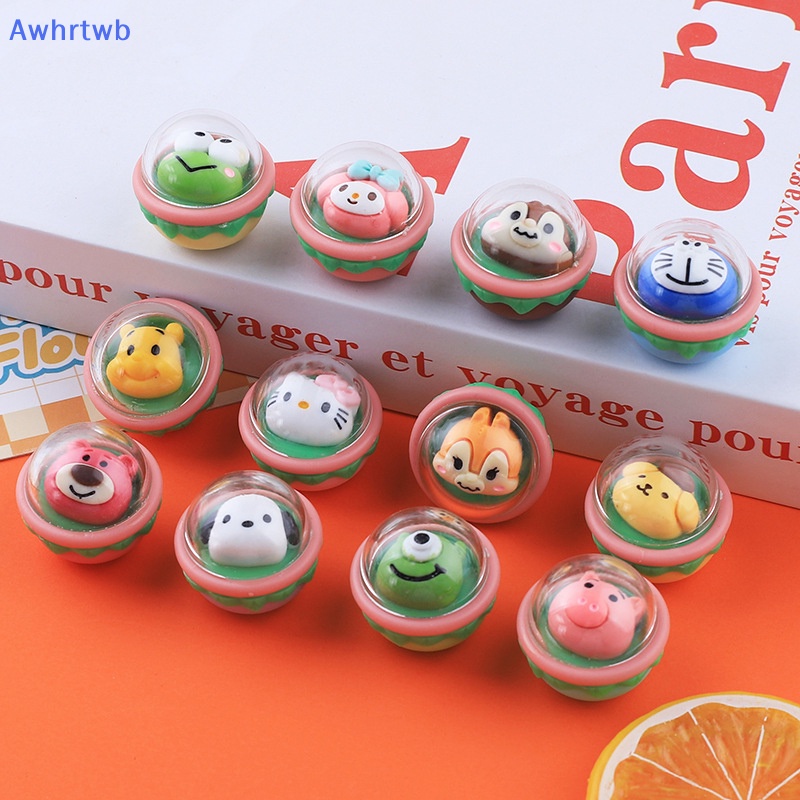 Keo Dán Trang Trí Điện Thoại / Kẹp Tóc Hình Gashapon Tumbler Hoạt Hình Ngẫu Nhiên DIY Mới