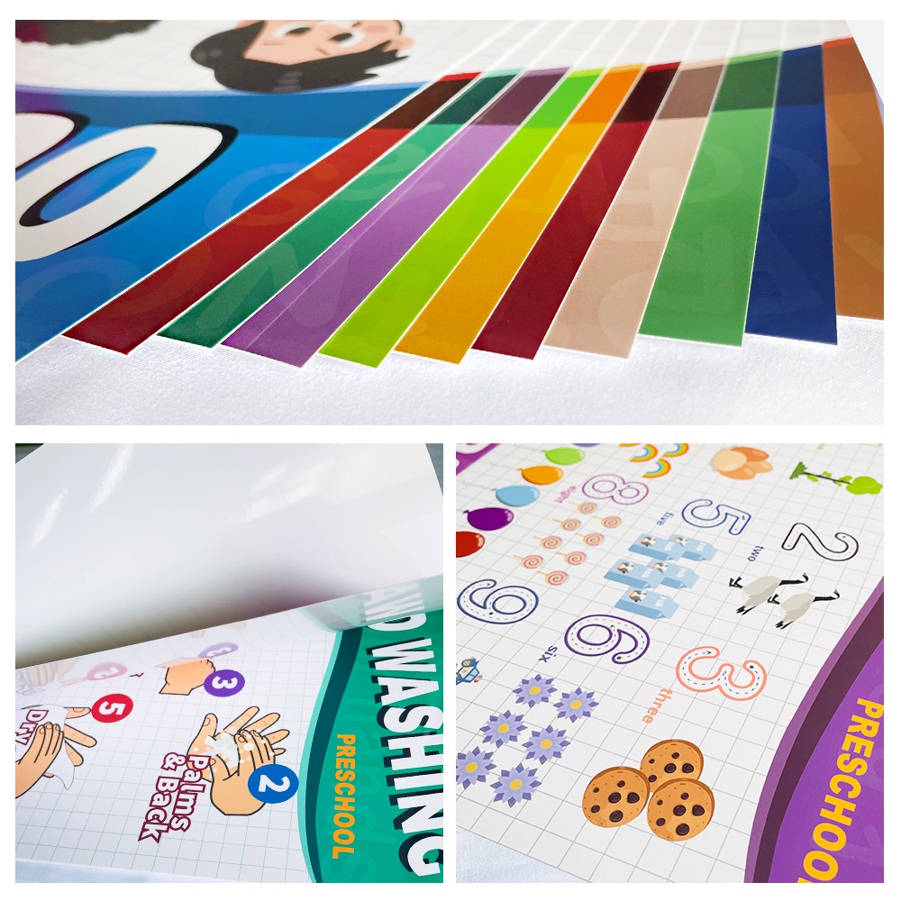 Set 12 Tấm Poster Hình Biểu Tượng Cảm Xúc Tiếng Anh Giáo Dục Sớm Cho Bé
