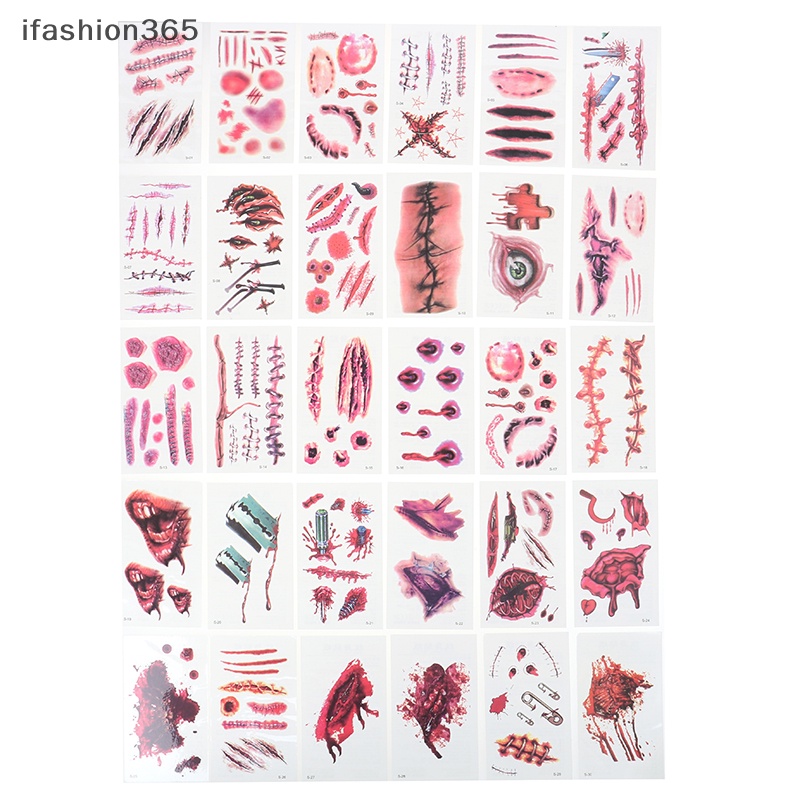 Sticker Vết Thương Giả Chống Thấm Nước Dùng Hóa Trang Halloween ifashion365