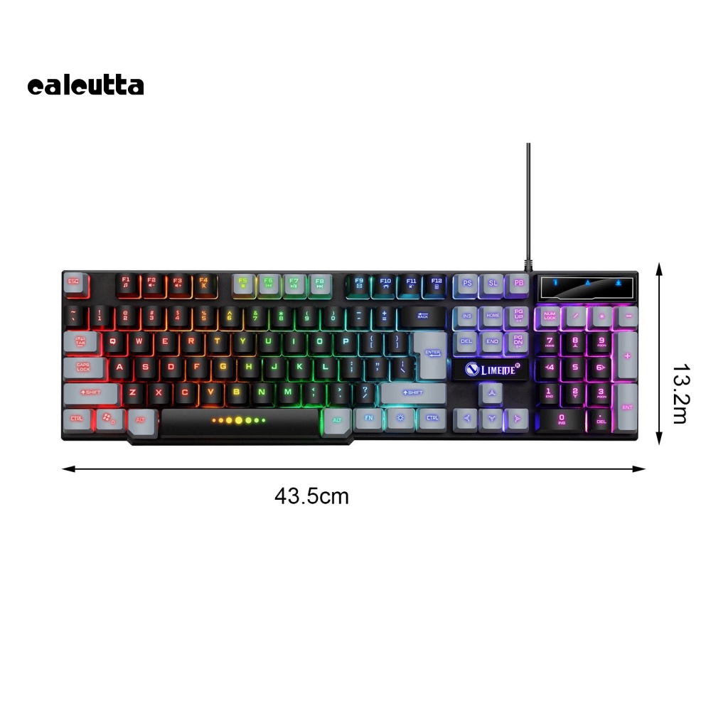 Bàn Phím + Chuột Chơi Game Có Dây Chống Trượt Bền Bỉ Dành Cho Văn Phòng / Laptop