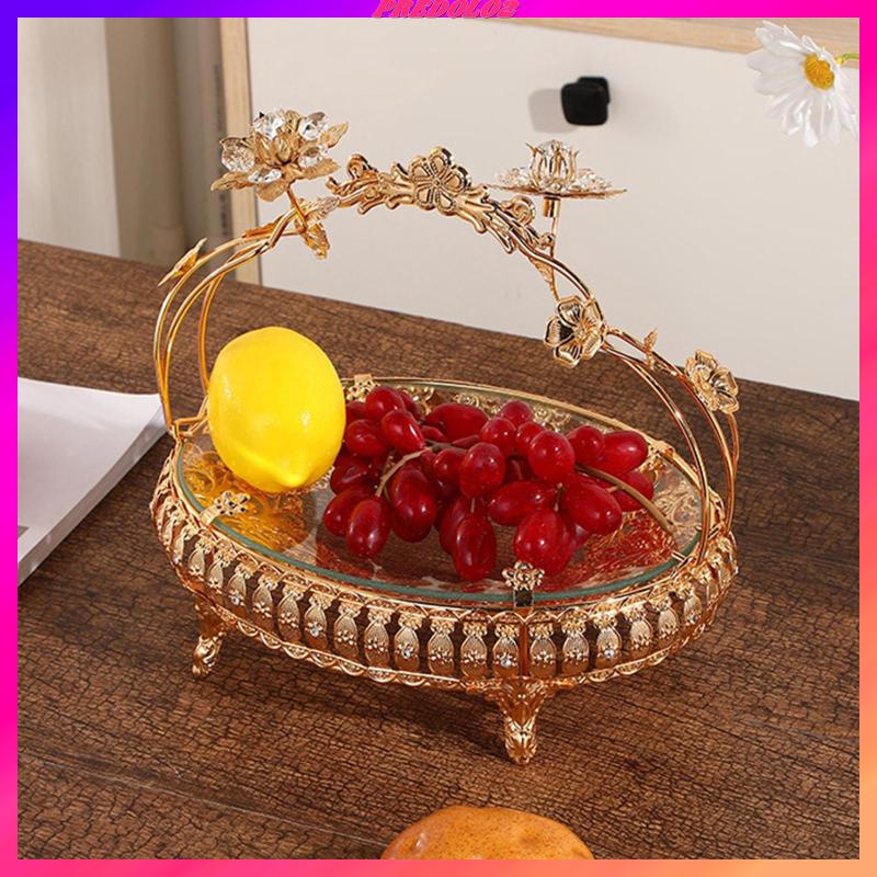 Khay Tròn Đựng Trái Cây Phục Vụ 2 Tầng Trang Trí Phòng Khách / Bếp