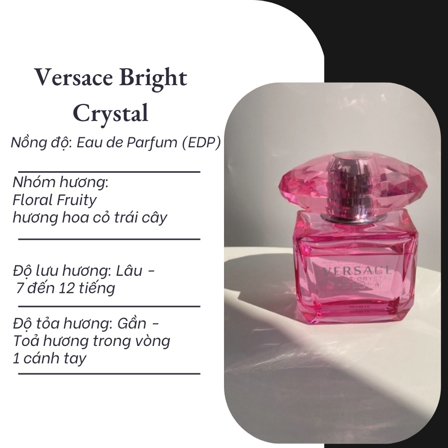 Nước hoa nữ Versace Bright Crystal chiết 10ml chính hãng - Delimaperfume