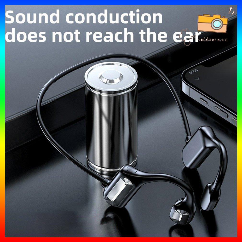 BL09 Tai nghe Bluetooth dẫn điện Bluetooth 5.2 Không dây TYPE-C Tai nghe thể thao chống mồ hôi Màu đen