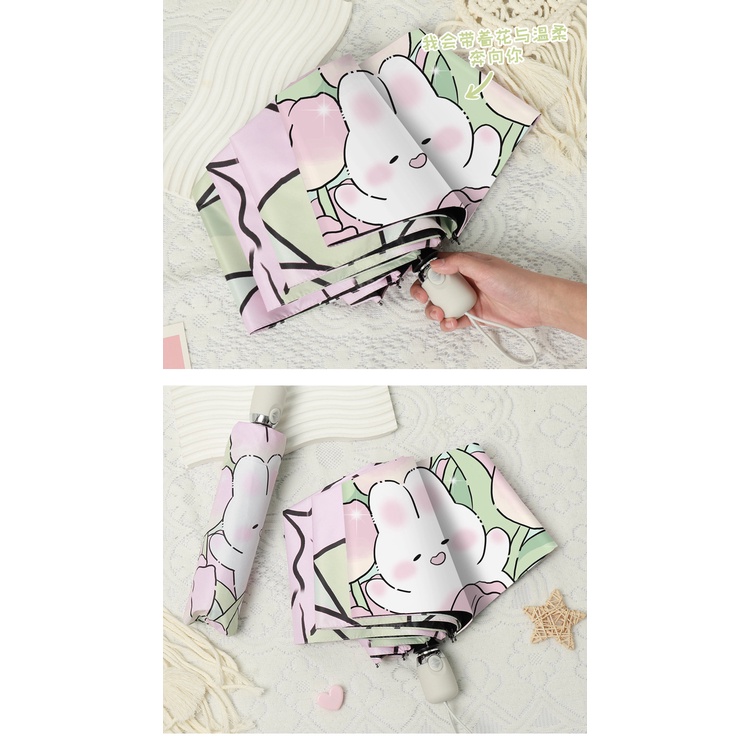 Dù Gấp Tự Động Chống Tia UV Họa Tiết Aladdin