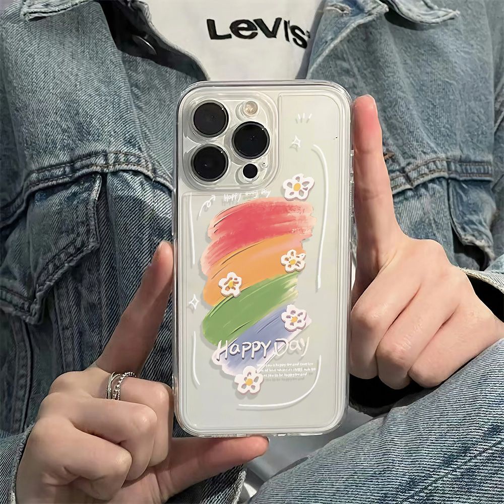 ✅Ốp Điện Thoại Mềm Chống Sốc In Họa Tiết Hoa 136In Cho Iphone 1178Max14Pro 12 plus