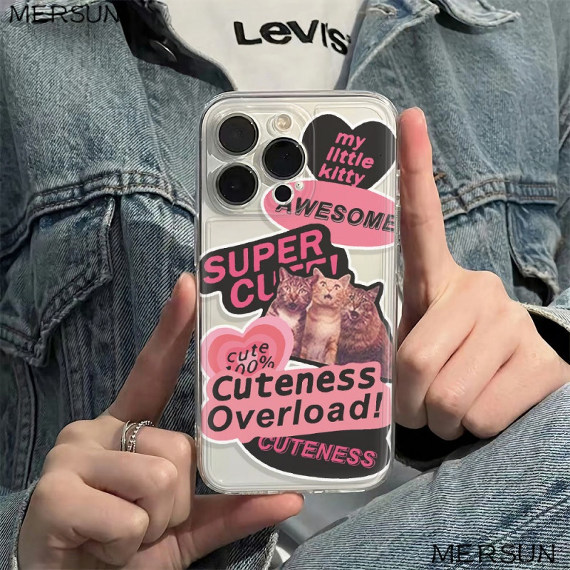 ✅Ốp Điện Thoại Dẻo Họa Tiết Chú Mèo Dễ Thương Chống Sốc Cho Iphone12 6In7813 14pro max11 AP1D