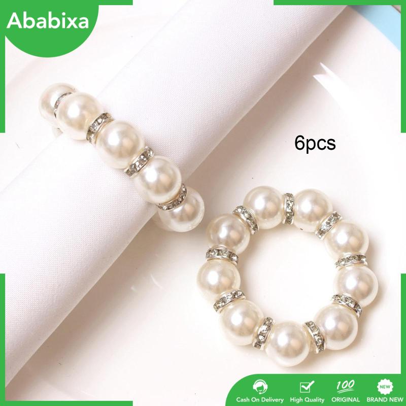 [Ababixa] 6 Kẹp Khăn Ăn Cho Đám Cưới / Lễ Kỳ Nghỉ Tinh Tế