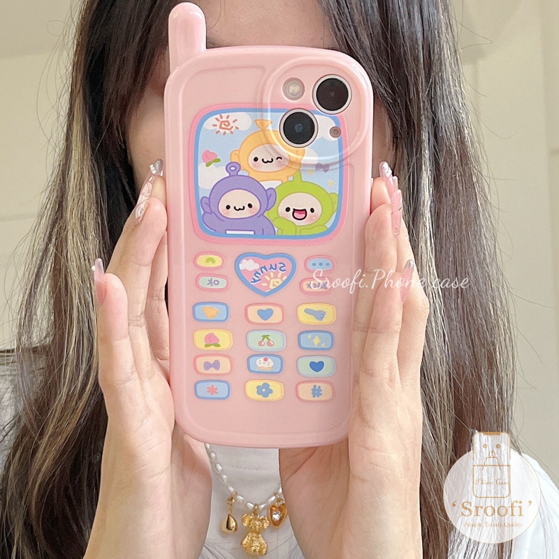 Ốp Điện Thoại Họa Tiết Teletubbies Hoạt Hình Cho iPhone 14 Plus 13 12 11 Pro Max