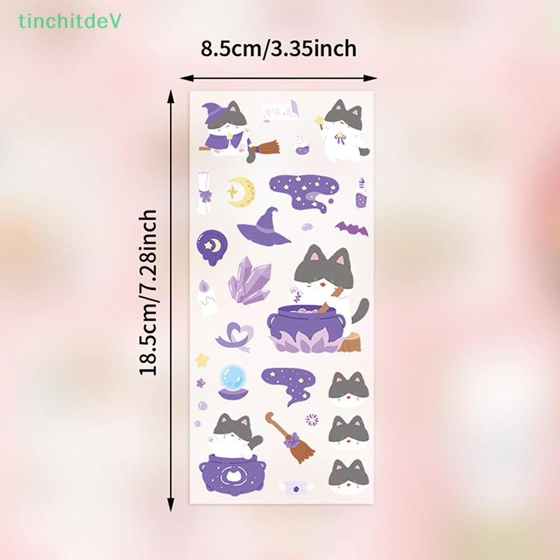 [TinchitdeV] Bộ 5 Miếng Dán PET Hình Động Vật Thỏ Gấu Đáng Yêu DIY Trang Trí Sổ Tay Nhật Ký / Quà Tặng Trường Học [Mới]