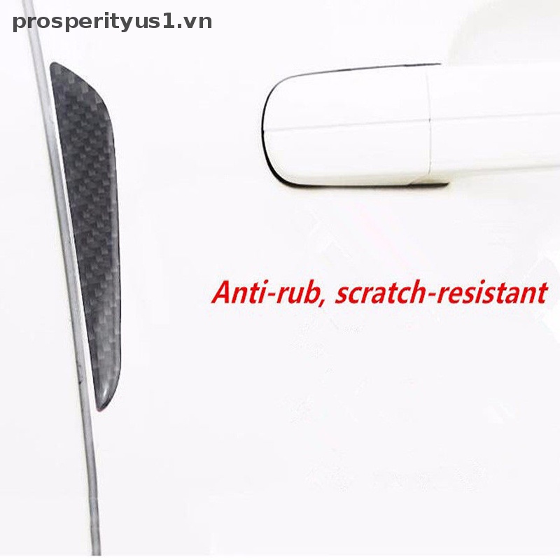 1 4 Dải Viền Bảo Vệ Cửa Xe Hơi Chống Va Chạm Bằng Sợi Carbon