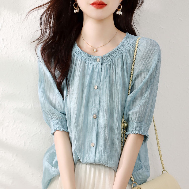 Áo Sơ Mi Tay Phồng 23 Phong Cách Mới Mùa Hè Dễ Phối Đồ Cho Nữ
