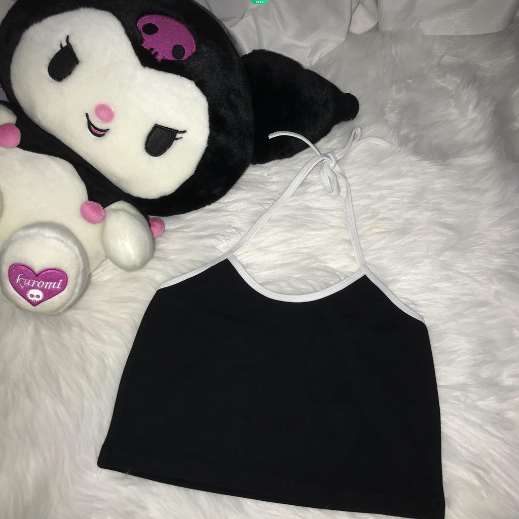 2023 Summer New Japanese-style Sweet Slim Sanrio Suspenders Cartoon Retro Hello Kitty Print Y2k Casual Fashion Undershirt Female