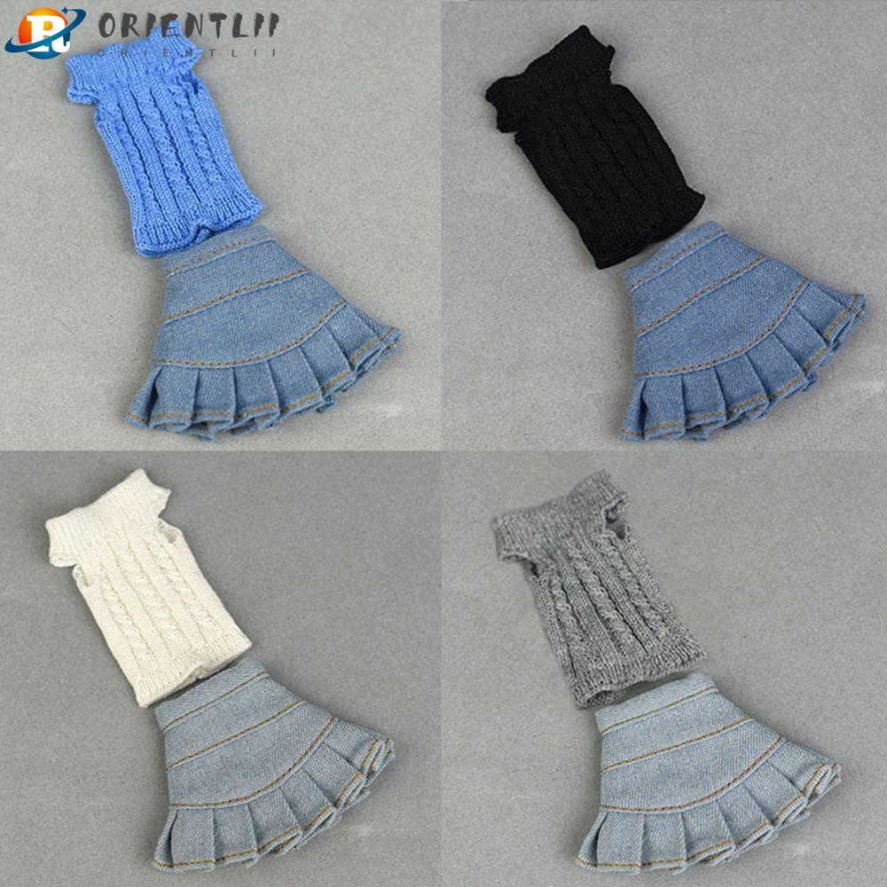 1 Bộ Áo Sweater Dệt Kim Mini Nhiều Màu Thời Trang Cho Búp Bê Orentlii