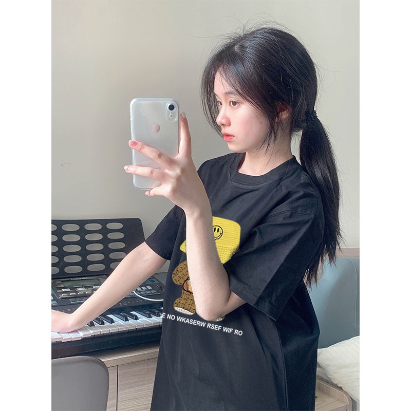 NRVP Áo Thun 100% Cotton Tay Ngắn Phong Cách Hàn Quốc Mới