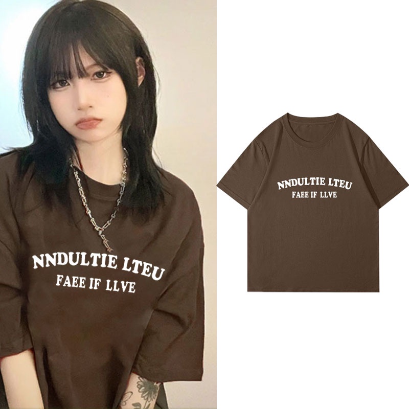 NRVP Áo Thun 100% Cotton Tay Ngắn Phong Cách Hàn Quốc Mới