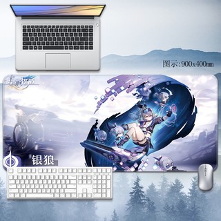 Silver Wolf Mouse Pad Honkai: Star Rail Table Pad Kafka Gaming Computer Pad Custom anime Large size rubber cushioned animation ACGN Student keyboard pad