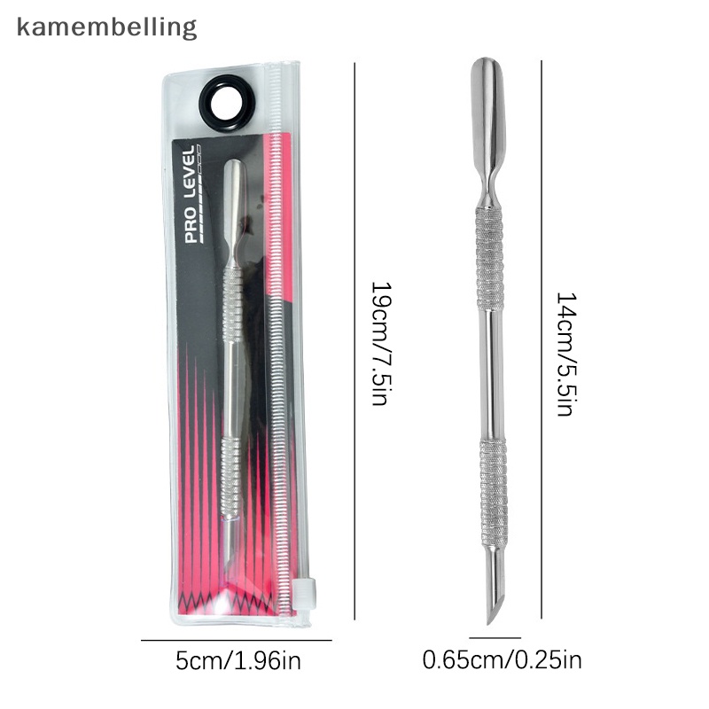 Kamembelling Dụng Cụ Loại Bỏ Da Chết Bằng Inox Chuyên Dụng Cho Móng Tay