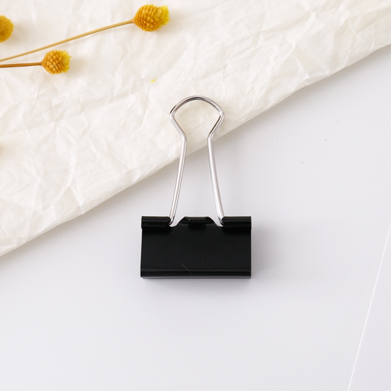 Kẹp Giấy Tài Liệu Đuôi Dài Màu Đen Đa Năng