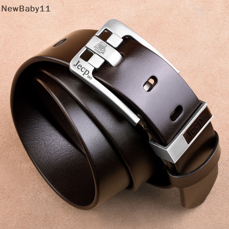 Thắt Lưng Bằng Da Bò Thật Có Khóa Cài Kiểu Vintage Cho Nam