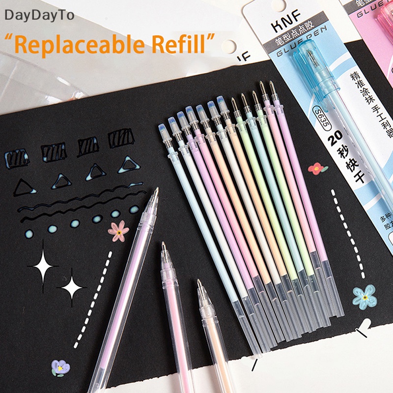 Bút Keo Họa Tiết Chấm Bi Dùng Trang Trí Thủ Công DIY