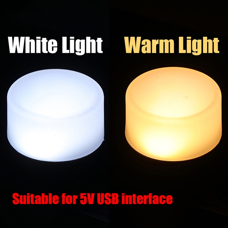 1 Đèn LED Đọc Sách Bảo Vệ Mắt Cổng Sạc USB Hình Tròn Mang Đi Tiện Dụng