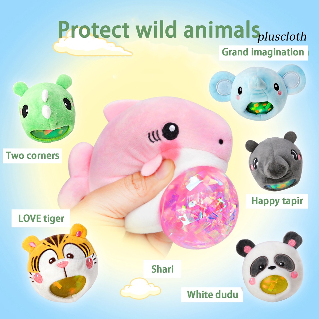 Đồ Chơi Nắn Bóp Đàn Hồi Giảm Stress Hình Động Vật