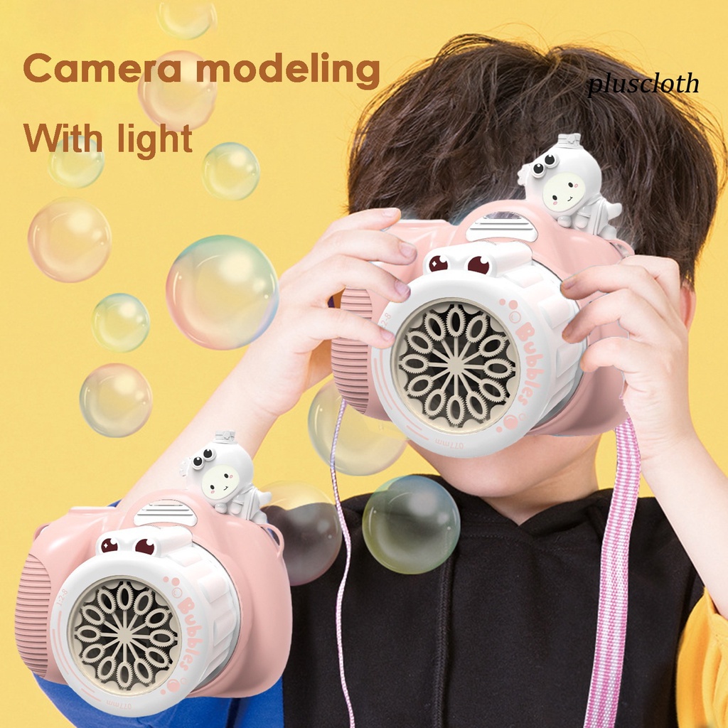 Máy Thổi Bong Bóng Cầm Tay 50ml Có Đèn 12 Lỗ Bằng ABS Dày Dặn Họa Tiết Hoạt Hình Bảo Vệ Bé