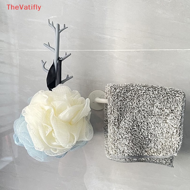 [Thevalifly] Giá Đỡ Chìa Khóa / Áo Khoác Dán Tường Trang Trí Nội Thất