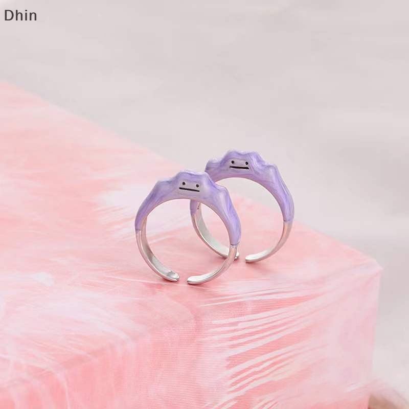 [Dhin] Nhẫn Hở Hình Quái Vật Nhỏ Phong Cách Hàn Quốc Có Thể Điều Chỉnh Làm Quà Tặng Cho Thanh