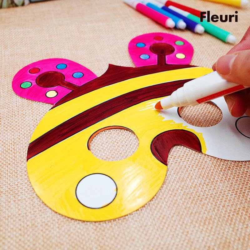 Bộ Tranh Vẽ DIY Hình Động Vật Chưa Trang Trí Cho Bé