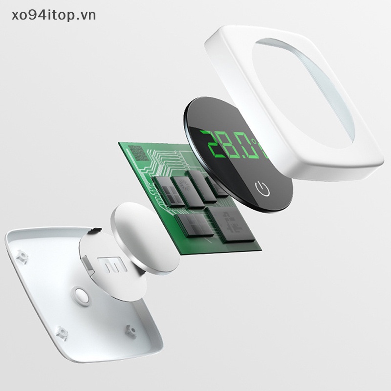 Nhiệt Kế Điện Tử Mini Tự Dính Màn Hình LCD Kỹ Thuật Số Cho Bể Cá 0-60°C Vn VN